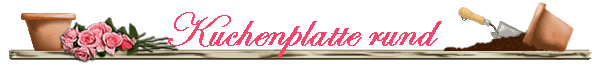 Kuchenplatte rund